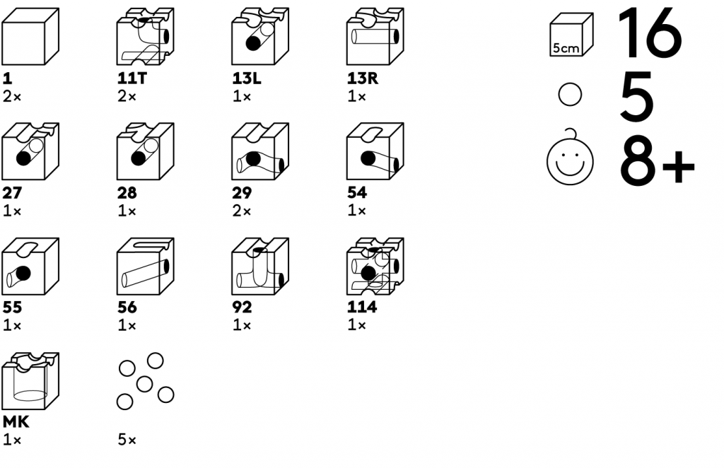 Funktionsgrafik CUBORO Trick Extra Set